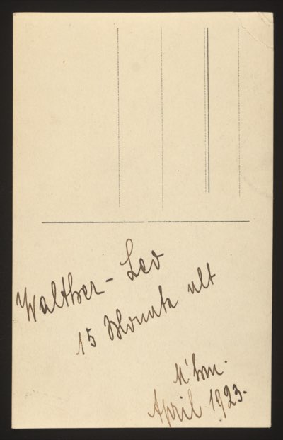 ANNOTATION ON PHOTO (back, handwritten): German: 