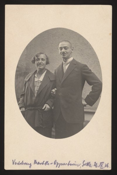 Engagement Mathilde–Oppenheimer, Gotha, 26 September 1926