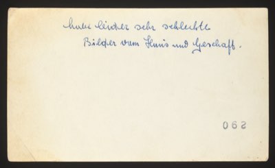 ANNOTATION ON PHOTO (back, handwritten): German: 