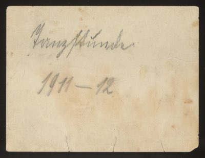 ANNOTATION ON PHOTO (back, handwritten): German: 