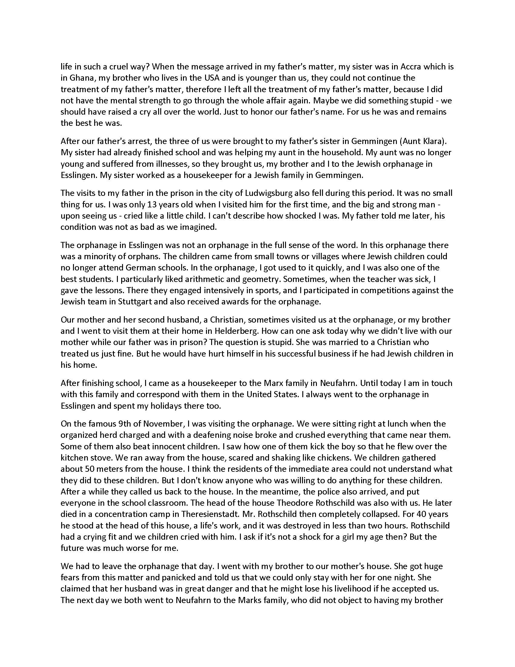 Margit Bernstein Memoir (English), Page 2